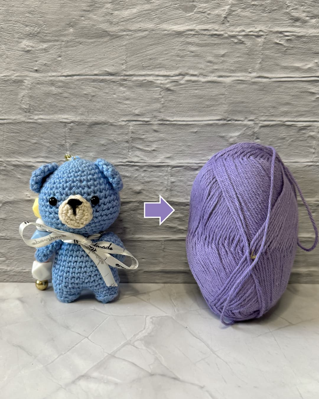Beanie de Beer – Gehaakte Beren Sleutelhanger | Handgemaakte Amigurumi Knuffel