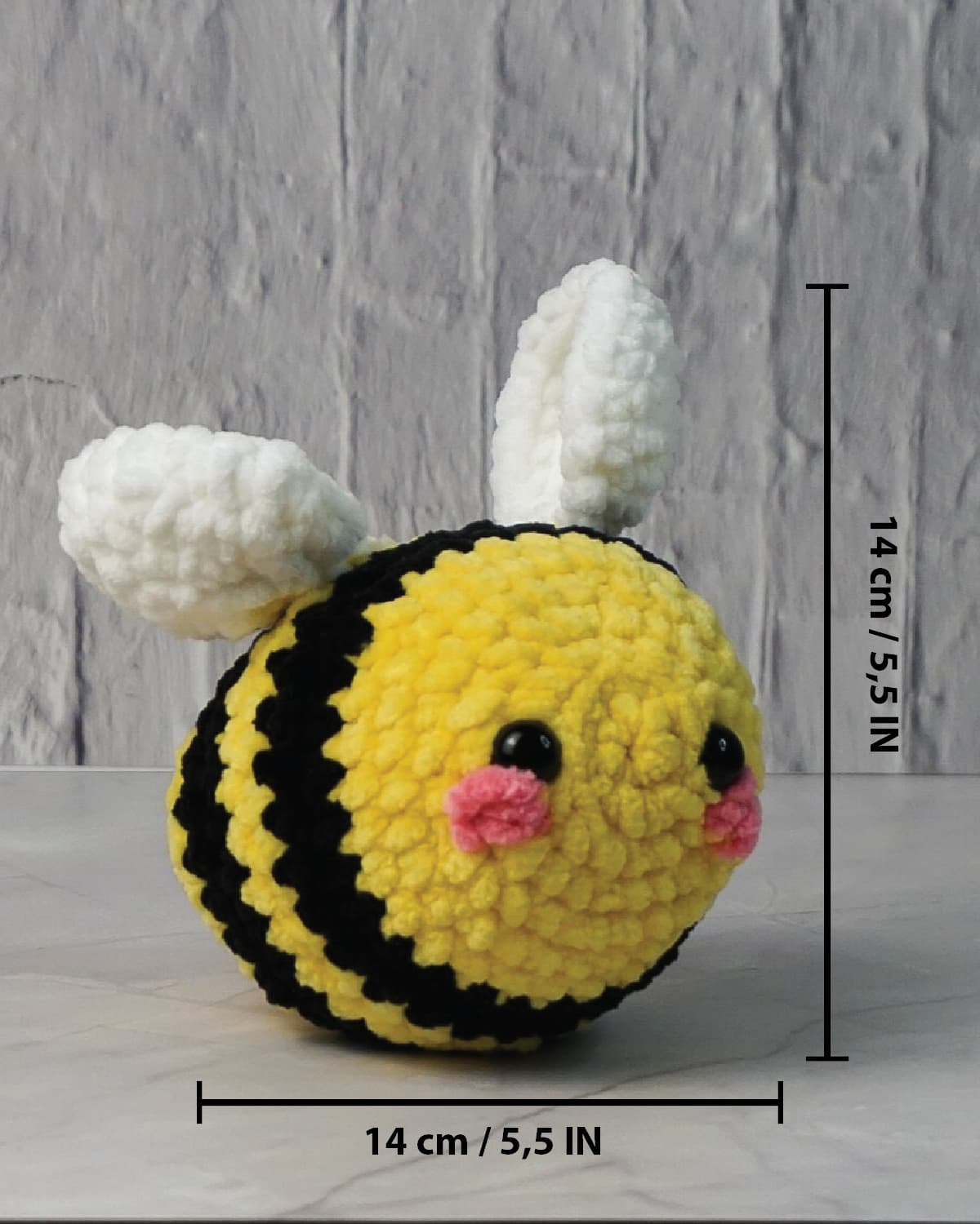 Bumble the Bee - Gehaakte Bij Knuffel | Handgemaakt Amigurumi Speelgoed