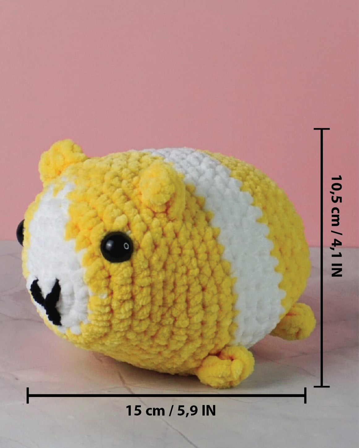 Nibbles het Caviaatje – Gehaakte Cavia Knuffel | Handgemaakt Amigurumi Speelgoed