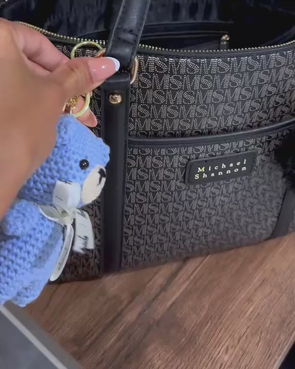 Beanie de Beer – Gehaakte Beren Sleutelhanger | Handgemaakte Amigurumi Knuffel